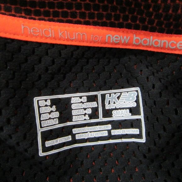 Heidi Klum for New Balance Black Full Zip Jacket Size S Reflective Windstopper - Picture 6 of 7